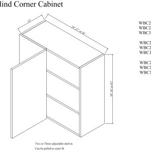 Wall blind corner cabinet