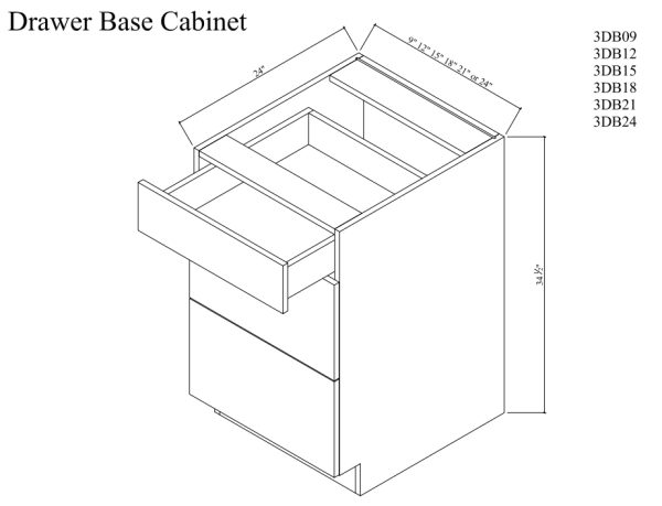 Drawer base cabinet
