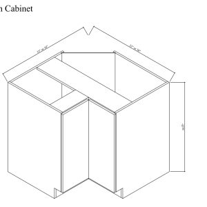 Lazy susan cabinet