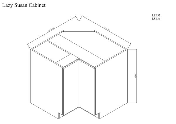 Lazy susan cabinet