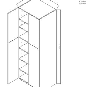 Pantry cabinet double doors